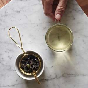 Silver Plated Metal Wire Hand Woven Tea <b>Strainer</b> Basket <b>With</b> Handle for Loose Leaf <b>Teapot</b> Filter Steeper Handmade - Product Image 3