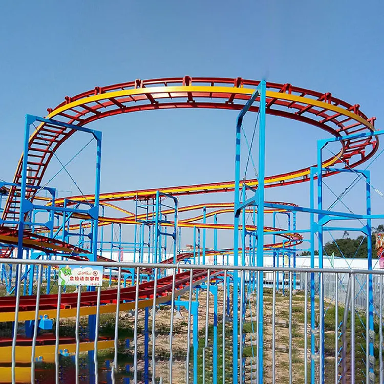 sale attractive amusement park equipment large roller coasters rides crazy mouse spinning roller coaster rides for sales
