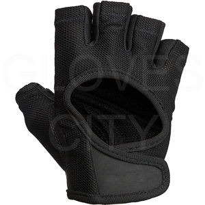Gants de fitness demi-doigt en cuir confortables personnalisés pour la musculation et le matériel de gymnastique d'haltérophilie fabriqués par GLOVES City - Product Image 1