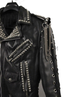 Veste de motard en cuir style punk, grande taille, imperméable, respirante, avec fermeture éclair, finition délavée, pour l'hiver