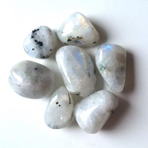 Piedra lunar de arcoíris, piedras de cristal curativas naturales, piedras de grava caídas para regalos, Ágata Alfazal, gran oferta - Product Image 4