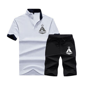 Kits d'entraînement de gymnastique pour hommes, couleur grise, avec Logo personnalisé, été, offre spéciale, - Product Image 2