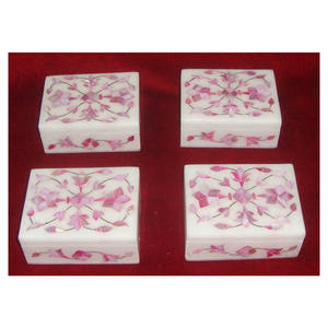 Mother of Pearl Inlay <b>Pink</b> Marble <b>Box</b>, Marble <b>Gift</b> <b>Box</b>, Birthday <b>Gift</b> Marble Inlay Boxes - Product Image 1