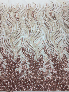 Cổ Điển Châu Phi Vải Vàng Ren Vải Phẳng <span class=keywords><strong>Sequin</strong></span> Thêu Vải Cho Ăn Mặc Buổi Tối Ăn Mặc Căng - Product Image 2