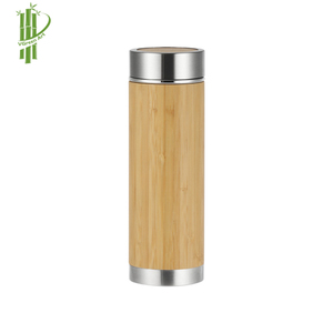 Bouteille d'eau en bois à Double paroi 2022 ml, produits écologiques, avec couvercle en bambou et bambou, bouteille d'eau du Vietnam - Product Image 1