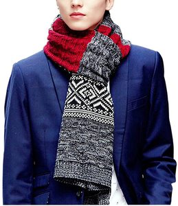 Custom <b>Men</b> Women Warm OEM DESIGN Knit Warm Tassel <b>Scarves</b> Reindeer Snowflake MUFFLER - Product Image 2