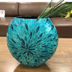 HOT 2021 Luxury and Modern blue flower vase <b>pot</b> with wholesale price - Product Image 6