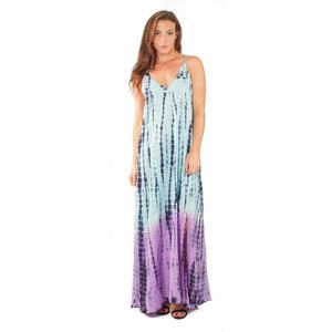 ผู้ค้าส่งของผู้หญิงสวมใส่เรยอนผ้าบาติกมัดย้อมฤดูร้อนชายหาดชุดแม็กซี่ - Product Image 3