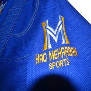 Profesional Unisex tradicional Jiu Jitsu Gi BJJ Kimono/Gis uniforme blanco liso para hombres y mujeres luchando arte marcial - Product Image 5