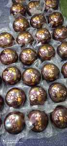 Crinoline imprimée de pattes d'animaux en laiton, couleur marron, création artisanale, fabriqué des animaux de compagnie, fournitures de fête fantaisie indienne - Product Image 2