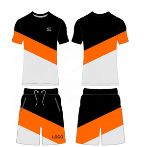 Conjunto Deportivo de Dos Piezas con Bloques de Color, Camiseta de Manga Corta y Pantalones Cortos, Reversible, Antibacterial, Ecológico, para Hombre, Invierno - Product Image 5