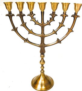 Best quality designer <b>small</b> size brass menorah Religious at wholesale price - Product Image 1