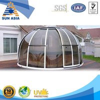 Panneaux en polycarbonate (PC) certifiés ISO pour l'extérieur, couleur personnalisée, SUN ASIA, structure plate solide à double paroi, résistant à la chaleur et aux UV