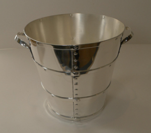 Seau à champagne plaqué argent Seau à champagne Refroidisseur à vin pour les fêtes intérieures et extérieures ou tout type d'occasion Personnalisable - Product Image 4