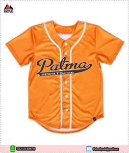 Camiseta de Béisbol Personalizada para Hombre, Ropa Deportiva Transpirable con Estampado por Sublimación, Secado Rápido, Antibacteriana, Anti-UV, Talla Grande - Product Image 6