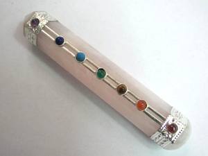 Mayorista de varitas de cuarzo rosa Chakra varitas de piedras preciosas en venta - Product Image 2