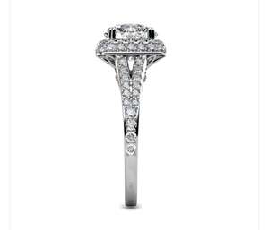 Anillo de Compromiso con Diamante Redondo Halo de 1.50 TCW en Oro de 14K |   Joyería Fina para Propuesta de Matrimonio, la Mejor Oferta en Joyería para Mujer - Product Image 4