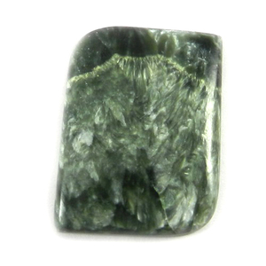 หินโมราธรรมชาติ Seraphinite 6.64ก. 24X30มม.,Atones ขัดเงาแฟนซี Cabochon สำหรับทำเครื่องประดับ IG0166 - Product Image 1