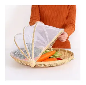 Bamboo winnowing tray net cover - Good items in tableware with many sizes from Vietnamese handicraft
