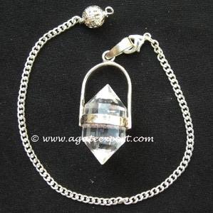 Pendules en cristal de quartz Acheter pendule de pierre précieuse de guérison Pierre semi-précieuse Artisanat - Product Image 2