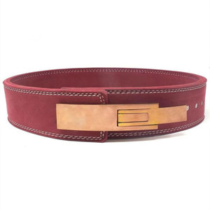 Ceinture de musculation à levier unisexe en cuir de vachette de qualité supérieure, antidérapante, pour squats et haltérophilie intensifs - Product Image 1