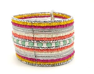Miyuki-pulsera de cuentas con abalorios para mujer, brazalete de color azul y rosa dorado, accesorios de moda para fiesta - Product Image 6