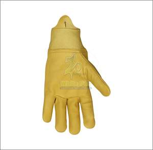 Guantes de seguridad para Conductor de cuero de vaca de alta calidad Tamaño XL Anti-Impacto y Anti-Calor Blanco Pak Modelo 829 DG Color personalizado - Product Image 2