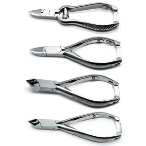 TOUT NOUVEAU SET 4 Heavy Duty Moon Shape Double Spring Nail Clipper Cutters Toe Thick Podiatry Nipper pour Fingers HOT SELL - Product Image 1