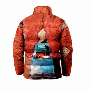 Chaqueta gruesa cálida de invierno 2025 para hombre, chaqueta acolchada con capucha personalizada de alta calidad con cuello levantado, cremallera de sublimación térmica - Product Image 6