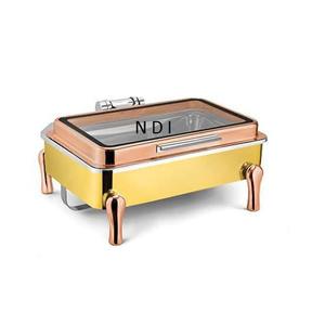 <b>Insulated</b> Casseroles Server Metal Chafing <b>Dishes</b> With Handmade Designer Buffet Food Server Sustainable Chafing <b>Dish</b> - Product Image 1