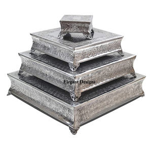 Support à gâteau en métal, Design fleur, de forme ronde, fait à la main, fantaisie, de haute qualité, décoratif, de luxe, meilleure vente - Product Image 3