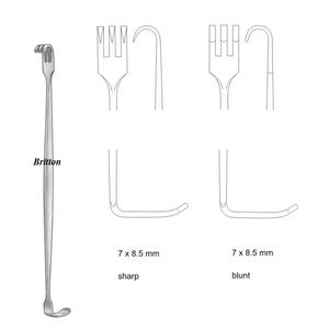 เครื่องมือผ่าตัดแบบมือถือ Senn Muller คุณภาพสูง ขนาด 16 ซม. 7x8.5 มม. ทำจากสแตนเลสสตีล ปลายสองด้าน ได้รับการรับรองมาตรฐาน CE ระดับ Class I - Product Image 1