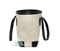 Tas Tangan Kulit PU HUONG QUE dengan Dua Tali Selempang, Tas Pantai dengan Ritsleting, Motif Alam, Gaya Fashion
