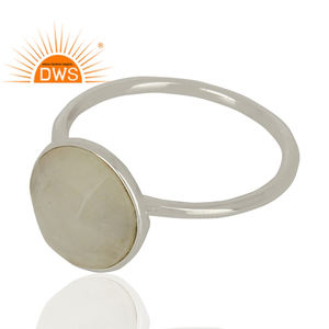 Pretty Rainbow Moonstone <b>Ring</b> High Quality 925 Silver <b>Girls</b> <b>Ring</b> Wholesale Fine silver Jewelry Classic Collection - Product Image 2