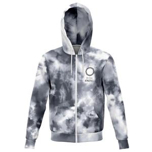 เสื้อฮู้ดแขนยาวแบบมีซิปของผู้หญิงเสื้อมีฮู้ดผ้ามัดย้อมสำหรับฤดูหนาว - Product Image 1