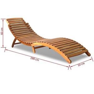 Chaise de piscine latérale en bois, meuble en teck, offre spéciale, - Product Image 1