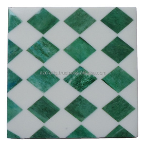 Wholesale Classic Square Pattern Bone Inlay Coaster <b>Set</b> <b>PC</b> Material Tea Cup Coffee Mug Mat/Pad for Home Kitchen Use for Hotels - Product Image 1
