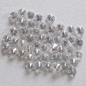 เพชรธรรมชาติขนาด0.80มม. สีขาวแบบหลวมมี100 CTS VVS1ความชัดเจน - Product Image 1