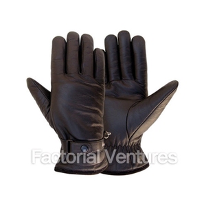 ถุงมือหนังแท้ลายทางสีดำบุขนสัตว์สำหรับผู้ชาย เป็นมิตรกับสิ่งแวดล้อม ระบายอากาศได้ดี ใช้ได้ทุกฤดู เหมาะสำหรับกิจกรรมกลางแจ้ง ลำลอง ใส่สบาย ใช้ในงานปาร์ตี้ - Product Image 4