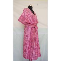 Vintage Seiden Kaftan Sommerkleid Brautparty Dusche Maxi Tunika Strandbekleidung Umstandsmode Brautjungfernkleid Natürliche Taille Geschenk Für Sie