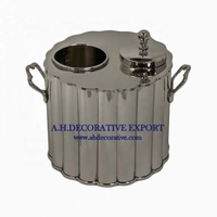 Refroidisseur de glace en métal personnalisable écologique en acier inoxydable pour seaux à vin refroidisseur pour fête prix de gros