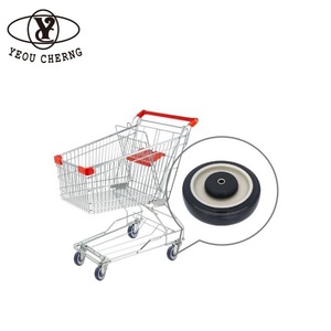 Best offer WD-514-BK convertible shopping cart <b>wheel</b> caster for food equipment - Product Image 1
