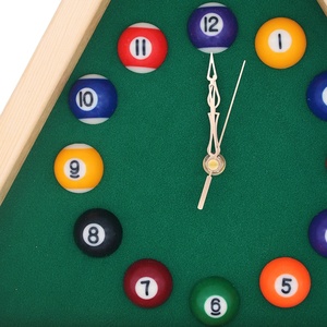 <span class=keywords><strong>Horloge</strong></span> murale en forme de triangle pour billard, snooker, pour le bureau, le salon - Product Image 3