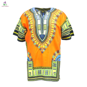 CRAFTSHUB Vêtements africains traditionnels en coton léger et respirant de qualité supérieure, chemise Dashiki unisexe imprimée à bas prix - Product Image 1