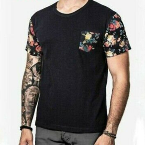 เสื้อยืดผู้ชายผ้าฝ้ายกระเป๋าคุณภาพสูงสไตล์แฟชั่นใหม่พลัสไซส์ระบายอากาศดีไซน์ว่างเปล่า - Product Image 1