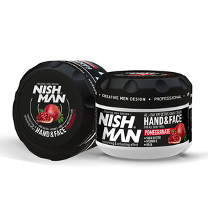 Crème hydratante équilibrante pour les mains et le visage Nishman à la grenade, 300 ml - Product Image 1