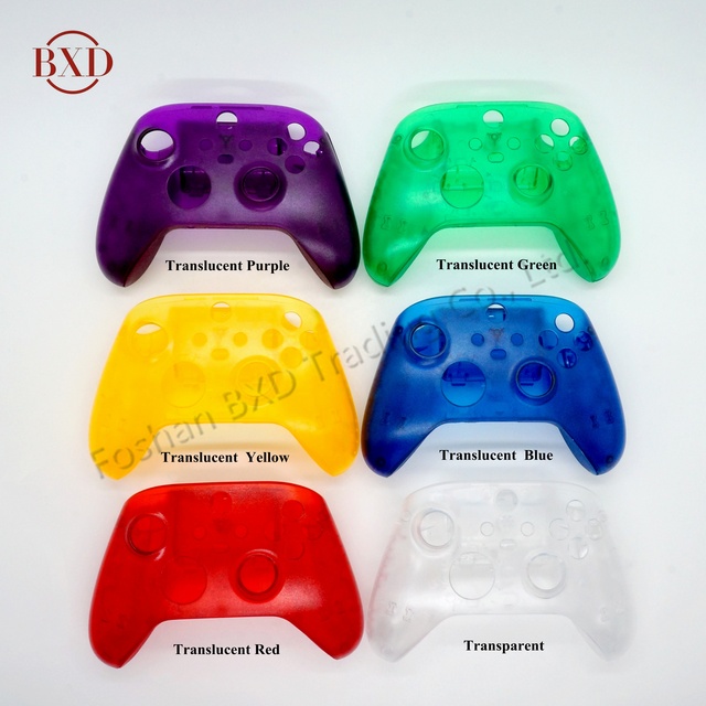 6 Colors Translucent Housing Shell for Xbox Series X S Controller Shell for Xbox Series X S Front Back Shell for Xbox Series X S