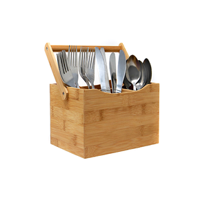 Porte-Couverts Vintage en Métal et Bois Écologique au Design Avantageux avec Logo Personnalisé pour Table de Restaurant - Product Image 5