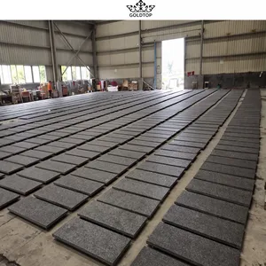 Goldtop OEM/ODM giá rẻ giá Nam Phi đá Angola Đen Granite slab cho nhà bếp Countertop & vantity Top cho khách sạn dự án