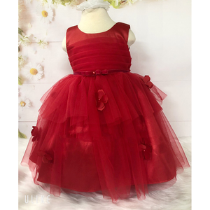 Ropa de bebé al por mayor traje de encaje suave rosa sin mangas vestido de bebé niñas diseños para exportar a granel - Product Image 3